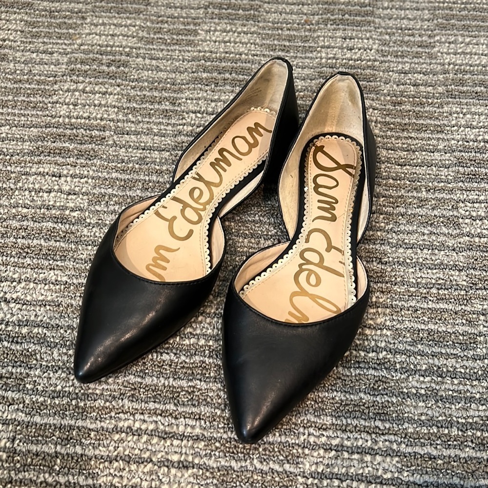 Sam Edelman pointy toe flats- like new condition, only worn soles